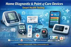 Home diagnostic and point of care devices for smart healthcare testing