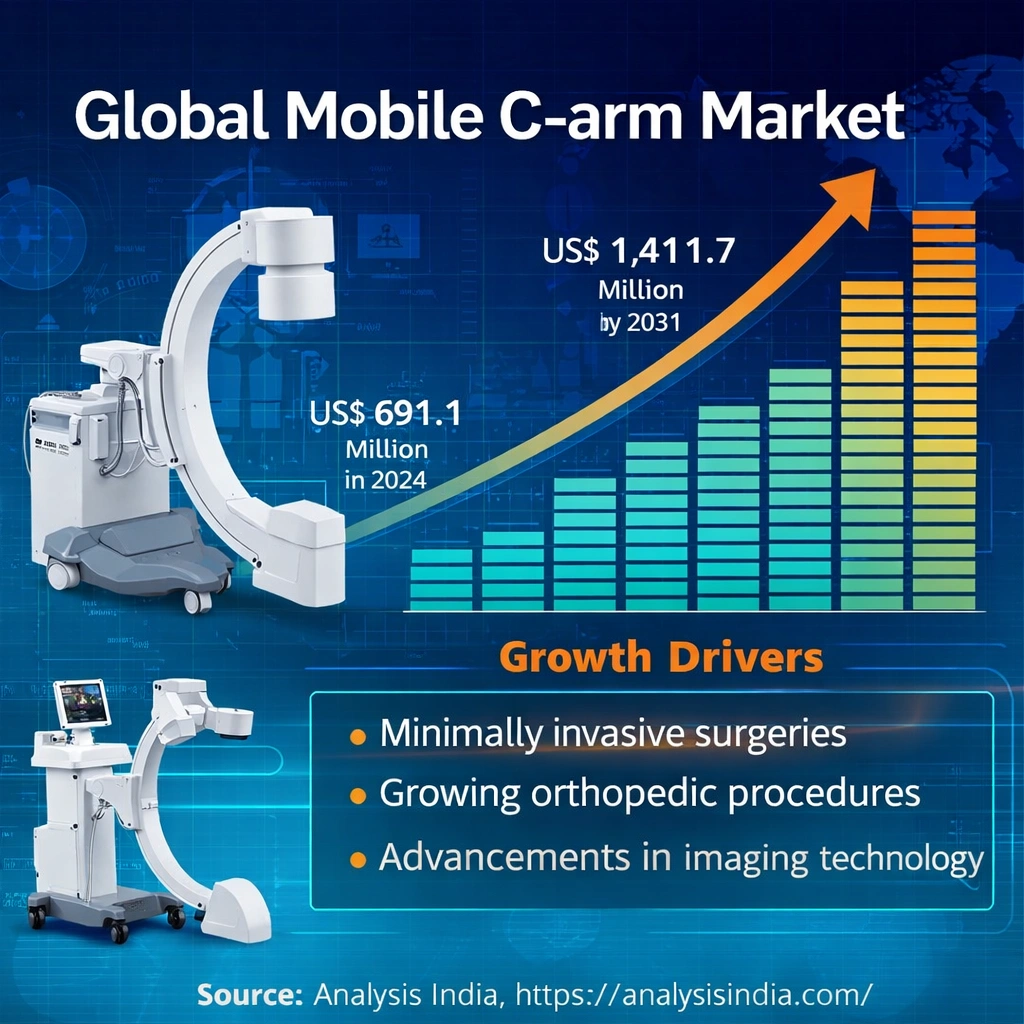 Global Mobile C-arm Market size forecast 2024 to 2031