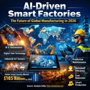 AI Driven Smart Factories transforming global manufacturing with AI automation robotics industrial IoT and predictive maintenance in 2026