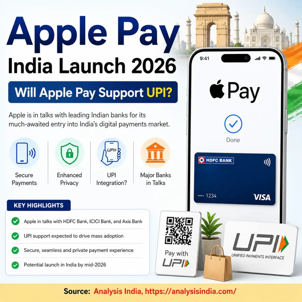 Apple Pay India Launch 2026 Digital Payments Market Growth and UPI Competition Analysis