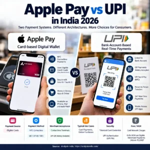Apple Pay vs UPI India 2026 payment comparison